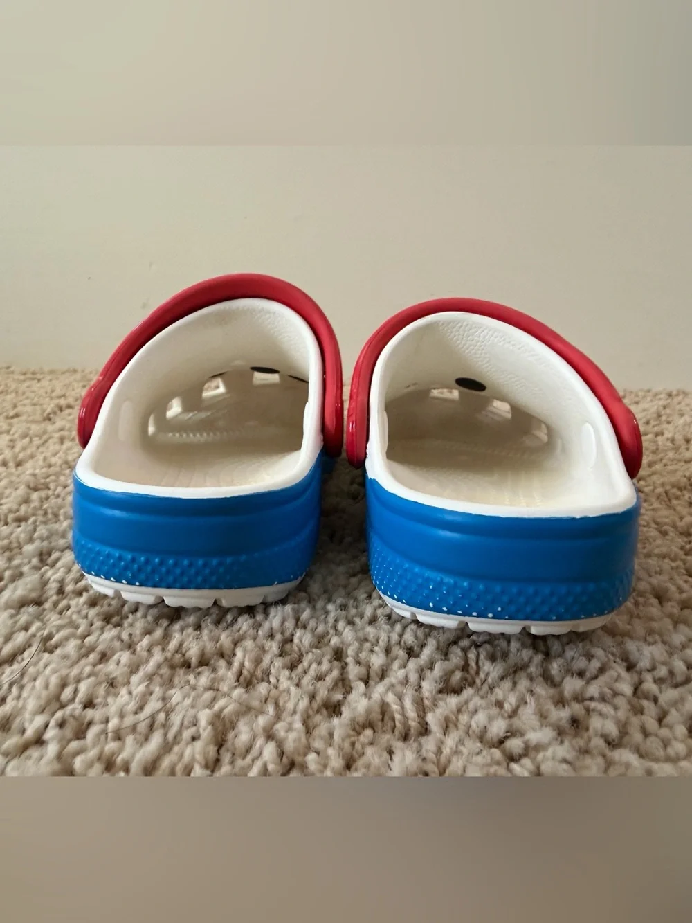 Hello Kitty 50th Anniversary Red, White and Blue Kids Slip-On Crocs